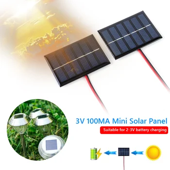 0.3 W 5V Päikese Epoksü Paneel Polükristalset Juhatuse Traati Mini-päikesesüsteem DIY Moodul Akut, Laadija Päikese Mänguasjad Uus Kuum