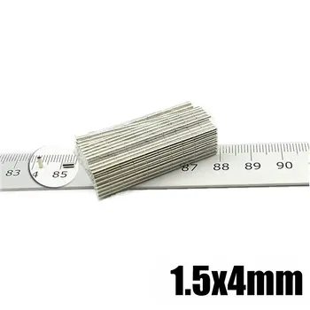 100tk Micro Precision Magnetid, 1.5x4 Imanes De Neodinio Magnet Väike Ümmargune Ketas Dia 1,5 mm Meditsiini Neodüümi Andur Mini Metallist