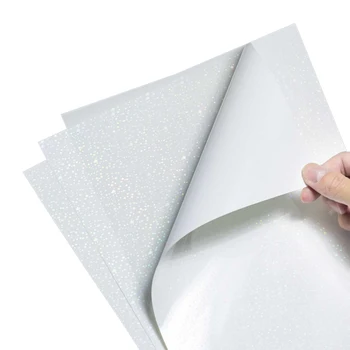 20pcs läbipaistva vikerkaar laser inkjet liim paberi trükkimiseks lemmiklooma foto kleebise veekindel isekleepuvad printable A4 laos