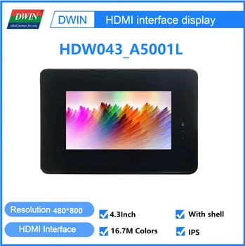 4.3 Tolline 480*800 LCD IPS TFT koos Koorega Monitor HDMI-Tööstus-Mahtuvuslik puuteekraan, mis Sobib Windows Vaarikas