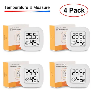 4tk Digitaalne Termomeeter Hygrometer Sise-Mini Temperatuuri LCD Elektrooniline Monitor Hygrometer Väljas Beebi Tuba