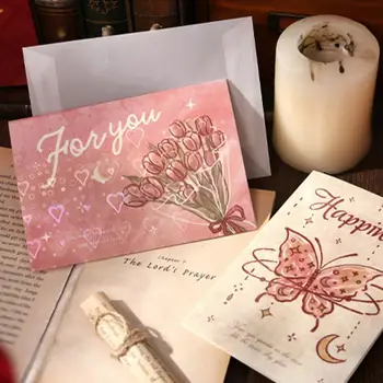 4tk Õnnistus Kaardi Tõrgeteta Kirjalikult Festival Kaardi Valentine Päev Käsitsi kirjutatud Õnnistus Kaart