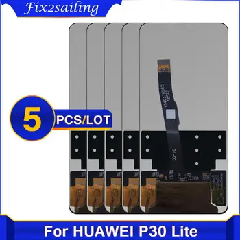 5 töö Esialgse LCD HUAWEI P30 Lite LCD Ekraan Digitizer Assamblee HUAWEI P30 Lite Ekraani Nova 4e MAR-LX1 LX2