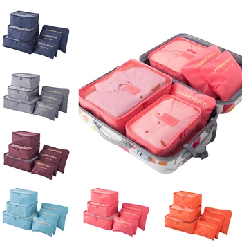 6tk Kaasaskantav Reisi Ladustamise Kott Set Riided Pagasi Korraldaja Ladustamise Kott, Veekindel Kohvri Pakkimine Cube Kott Komplekt kott Kott