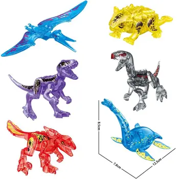 77122 6666 33060 77113 Erineva Suuruse Dinosaurus Selja Röövellikud DragonCreative Ehitusplokid Mänguasjad Lastele Kingitused