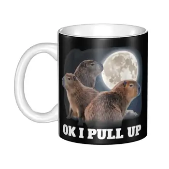 Capybara kohvitass DIY Kohandatud Ok ma Tõmba Kuu Keraamiline Kruus Loominguline Kingitus