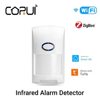CORUI Tuya WIFI/Zigbee Smart PIR Liikumisandur Infrapuna Detektor Alarm Smart Elu APP puldiga Inimese Keha Liikumise Andur