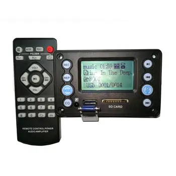 DC 5V 4.0 MIC Salvestamise Port Bluetooth-MP3-Dekooder Juhatuse Moodul USB SD WAV WMA APE FLAC FM koos puldiga