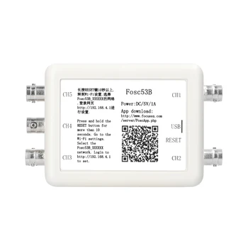 Fosc53B Traadita Wi-Fi ja USB-Virtuaalne 5-Kanaliga Ostsilloskoop Virtuaalne Andmete Säilitamise, Omandamise Diktofon Automotive Utility Tool