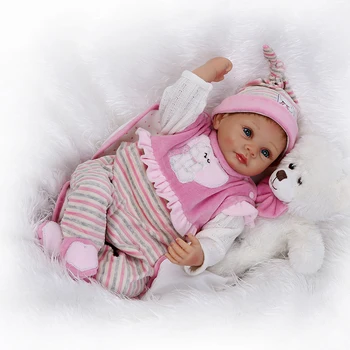 Hot müük NPKCOLLECTION Lapsi tõetruu uuestisündinud baby doll wborn baby mood nukk Christamas Kingitus vastsündinud beebi nukk