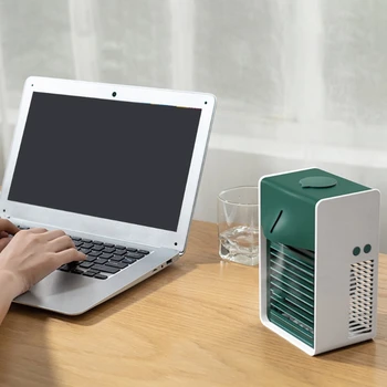 Kaasaskantav Desktop Õhu jahutusventilaator 3 in 1 Negatiivne Ioon Õhu Puhastamine Humidification jahutusventilaator Laetav