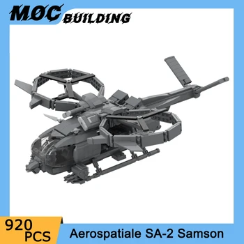 KES Filmi Seeria SA-2 Simson Aerospatiale Helikopter ehitusplokid Tiivikõhusõidukid Õhusõiduki DIY Koguda Telliseid Mänguasjad, Lapsed Kingitus