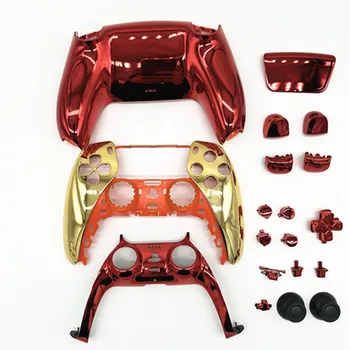 Kroom Punane Kuld Täielik Komplekt Eluaseme Shell DIY Asendamine Juhul Custom Touch Pad Kate Plaanseib Jaoks PS5 Playstation 5 Töötleja