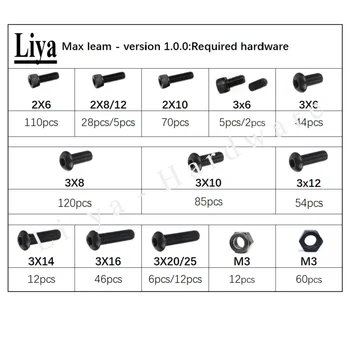 Max leam -versioon 1.0.0 :Mudel riistvara M2 M3 kruvide mutter kruvi kit DIN912/ ISO7380 /DIN985/ DIN934/DIN916