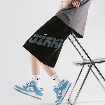 Meeste Spordi Püksid 3D-korea High Street Fashion Meeste Riided Suve Vabaaja Must Lühikesed Püksid Hot Müüa Uued Tooted 2023