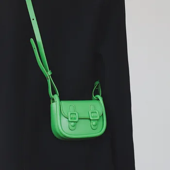 Mini Disainer Crossbody Kott PU Nahast Naiste Uus Mood Candy Värvi Top-Käepide Kotid Peen Huulepulk Messenger Totes Käekott