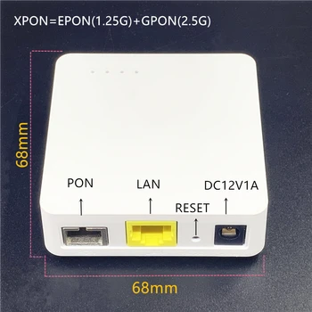 Minni ONU 68MM XPON EPON1.25G/GPON2.5G G/EPON ONU FTTH modem G/EPON ühildub ruuter inglise Versiooni ONU MINI68*68MM