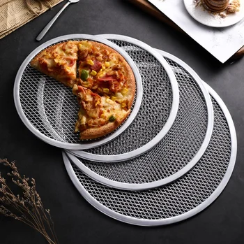 Mitte jääda Pizza Ekraani Pan Küpsetamine Plaat, Uus Alumiinium Metallist Net Bakeware Köök Tööriistad Pizza pan pizza peal koorega pizza kivi