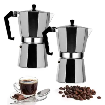 Moka Pot Itaalia Kohvimasin Espresso Alumiinium Geiser Kohvimasin Kannu Latte Pliit Classic Kohvi Barista Tarvikud