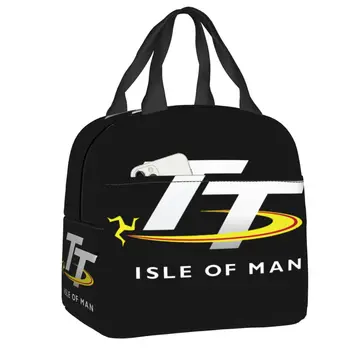 Mootorratta Sport Isle Of Man TT Võistlused Isoleeritud Lõuna Kott Naistele, Külmik Termilise Lunch Box Piknik Toidu Mahuti Kotid