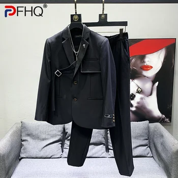 PFHQ 2023 Niši Disain korea Fashion Sobib Meeste Vabaaja Elegantne, Trendikas, Komplektid, Jakid, pintsakud Kvaliteetsed Meeste Riided Tasuta Kohaletoimetamine Uus