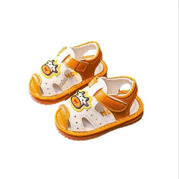 Suvel uus mood cartoon laps kõndides kingad, sandaalid poistele ja tüdrukutele Baotou veised kõõluste pehme põhjaga anti slip sandaalid