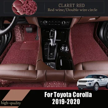 Toyota Corolla E210 210 2020 2019 Luxury Double Layer Traat Aas Auto Põranda Matid Vaibad Auto Salongi Nahk Tarvikud