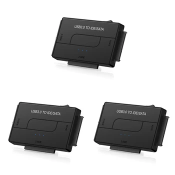 USB 3.0 IDE ja SATA Converter Kiirus 6Gbps Välise Kõvaketta Adapter Kit koos 12V/2A Power Adapter for 2.5/3.5 HDD/SSD