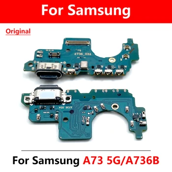 Uus Laadimine USB Pordi Mikrofon Mic Dock Connector Board Flex Kaabel Samsung A73 5G Kiire Laadimine