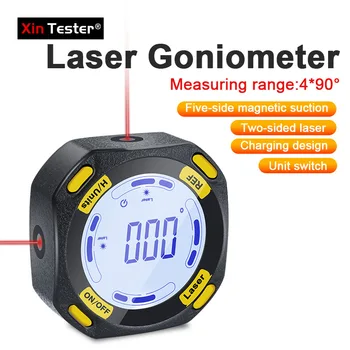 Xin Tester Uus ülitäpne Laser -, Magnet-Digitaalne Nurgamõõtjaga Inclinometer Three-in-one Laser Tasandil Arvesti Tüüp-C Laadimine