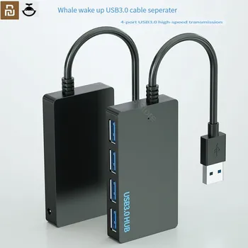 Youpin Vaal wake USB 3.0 HUB 4 Port Multi Splitter Adapter kiire Mitu Expander Arvuti ARVUTI Sülearvuti Tarvikud