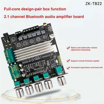 ZK-TB22 TPA3116D2 Bluetooth-Subwoofer, Võimendi Juhatuse 2.1 HIfi Suure Võimsusega Stereo Võimendi 2X50W+100W Amplificador jaoks Kõlar